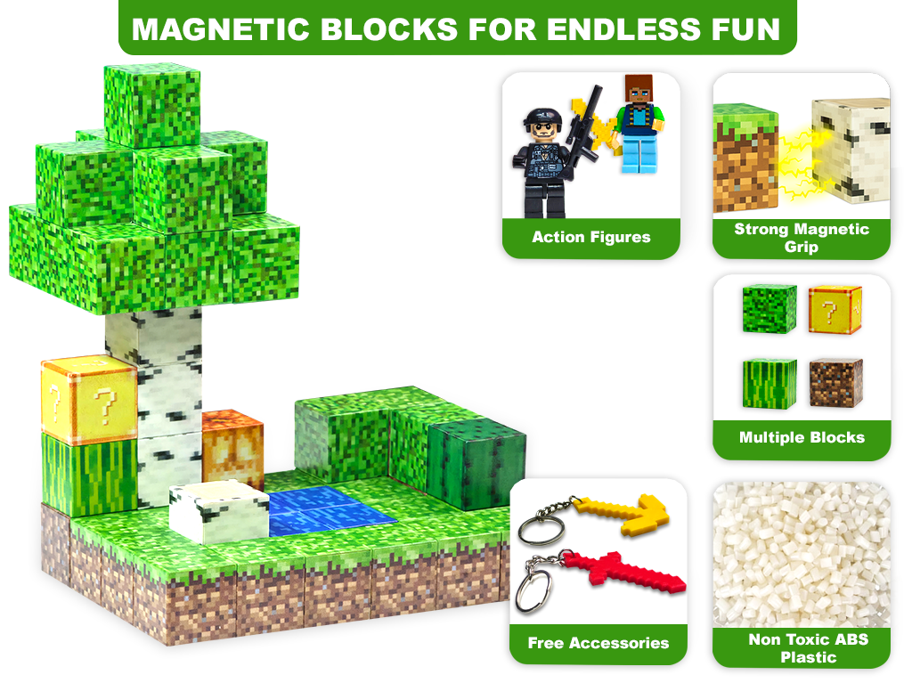 Lauska Magnetic Blocks Set